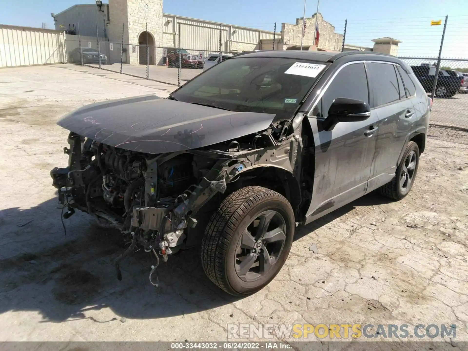 2 Photograph of a damaged car JTMEWRFV5KD513882 TOYOTA RAV4 2019