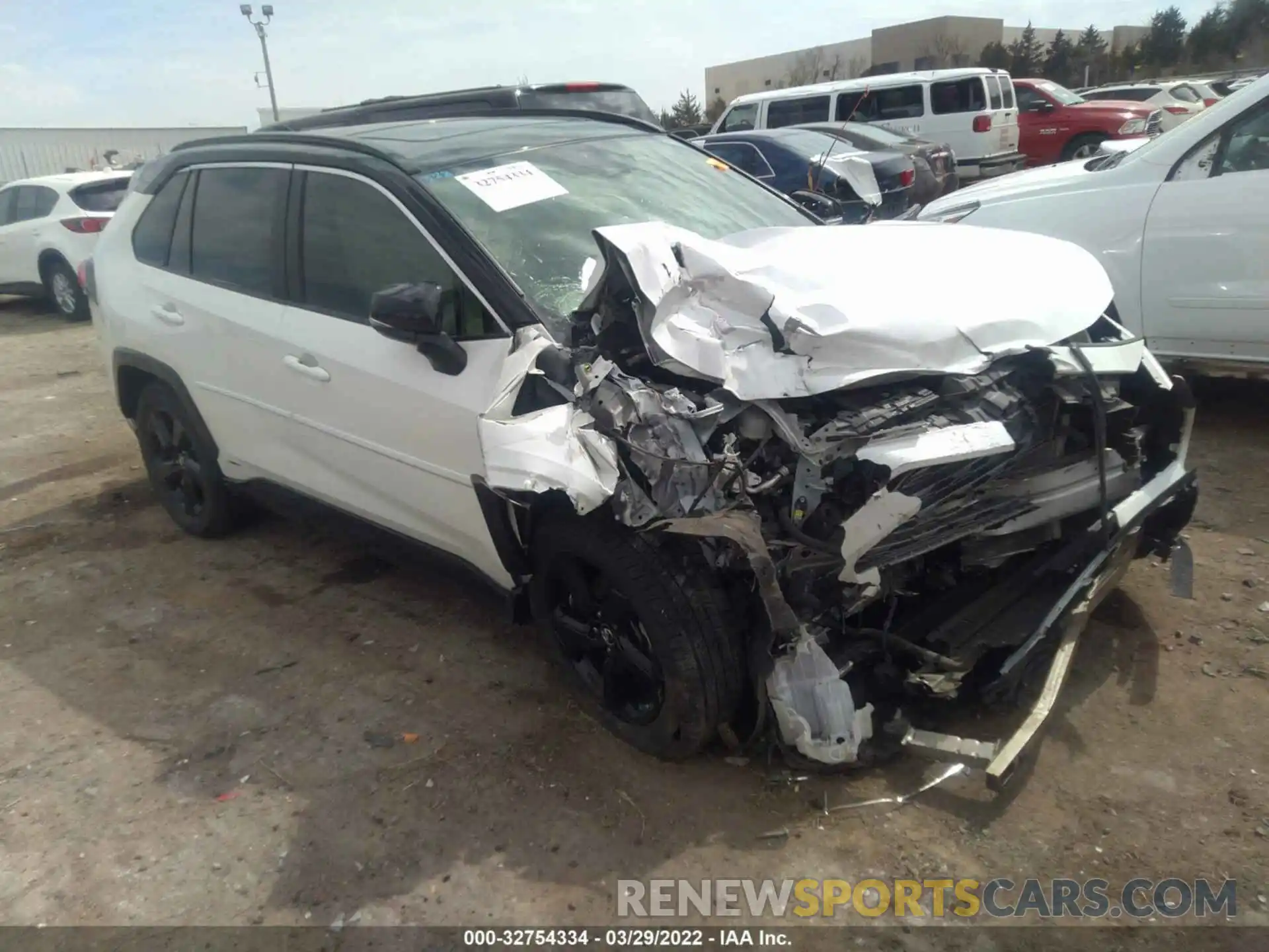 1 Photograph of a damaged car JTMEWRFV5KJ001251 TOYOTA RAV4 2019