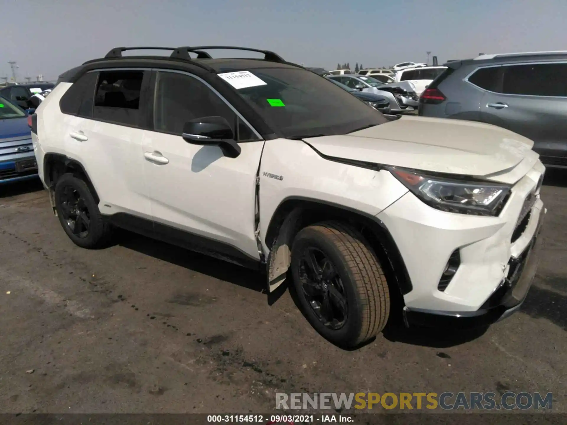 1 Photograph of a damaged car JTMEWRFV5KJ006885 TOYOTA RAV4 2019