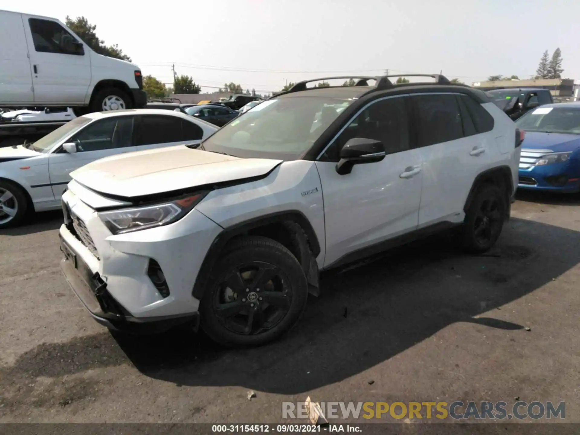 2 Photograph of a damaged car JTMEWRFV5KJ006885 TOYOTA RAV4 2019