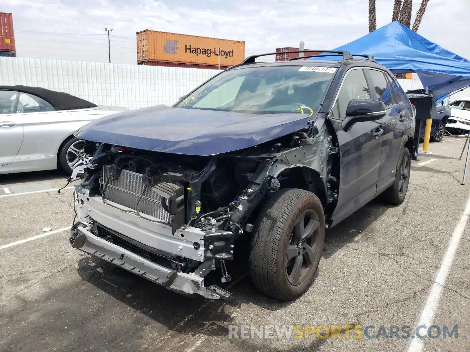 2 Photograph of a damaged car JTMEWRFV5KJ015666 TOYOTA RAV4 2019