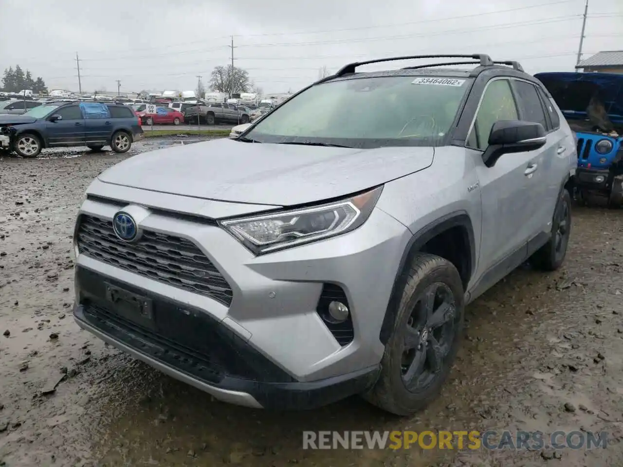 2 Photograph of a damaged car JTMEWRFV5KJ017529 TOYOTA RAV4 2019