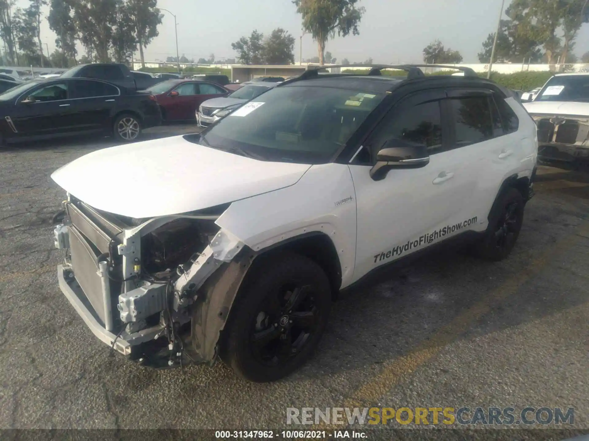 2 Photograph of a damaged car JTMEWRFV5KJ023489 TOYOTA RAV4 2019