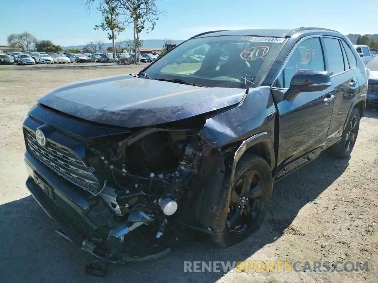 2 Photograph of a damaged car JTMEWRFV6KD518914 TOYOTA RAV4 2019