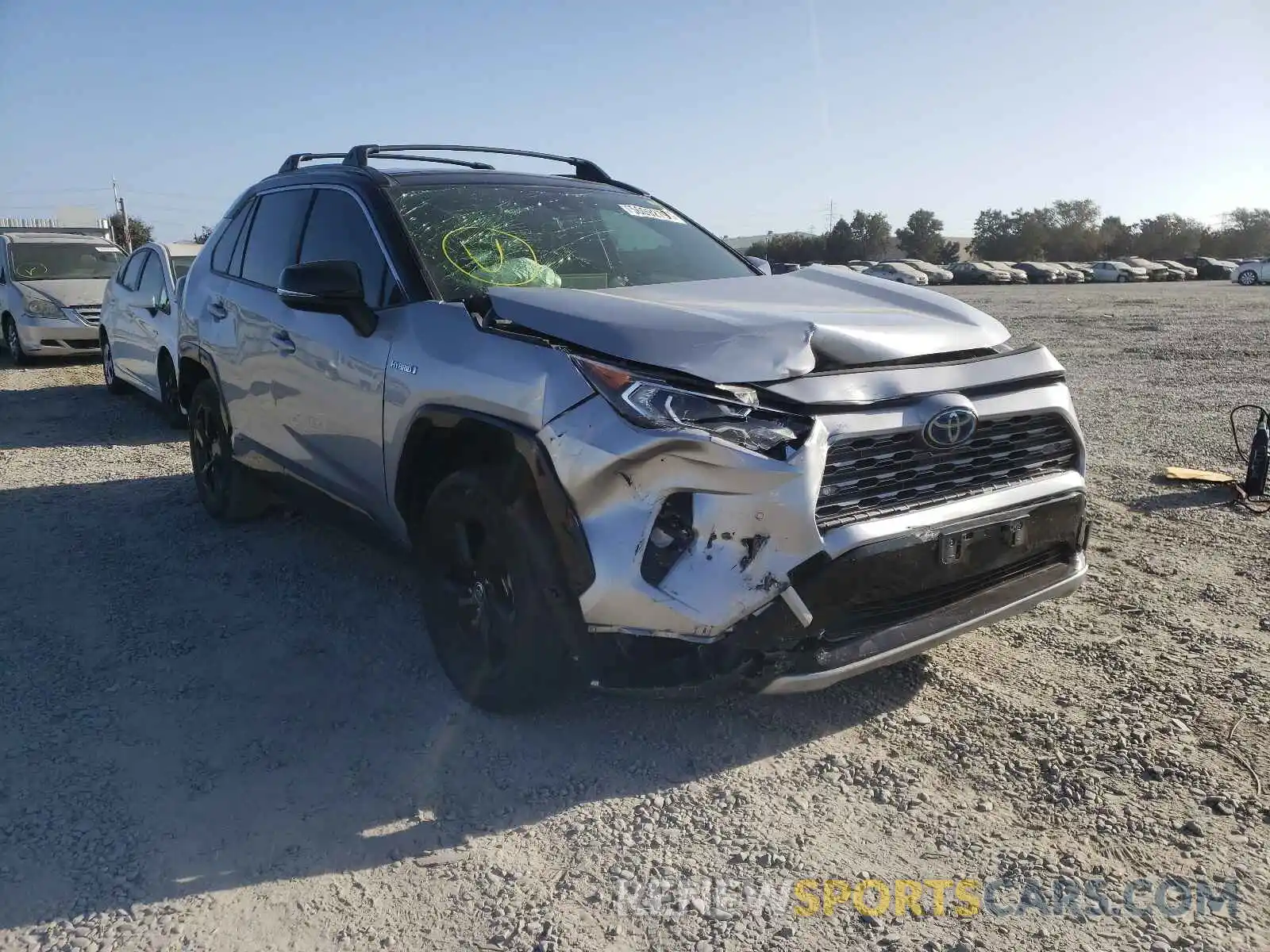 1 Photograph of a damaged car JTMEWRFV6KD521151 TOYOTA RAV4 2019