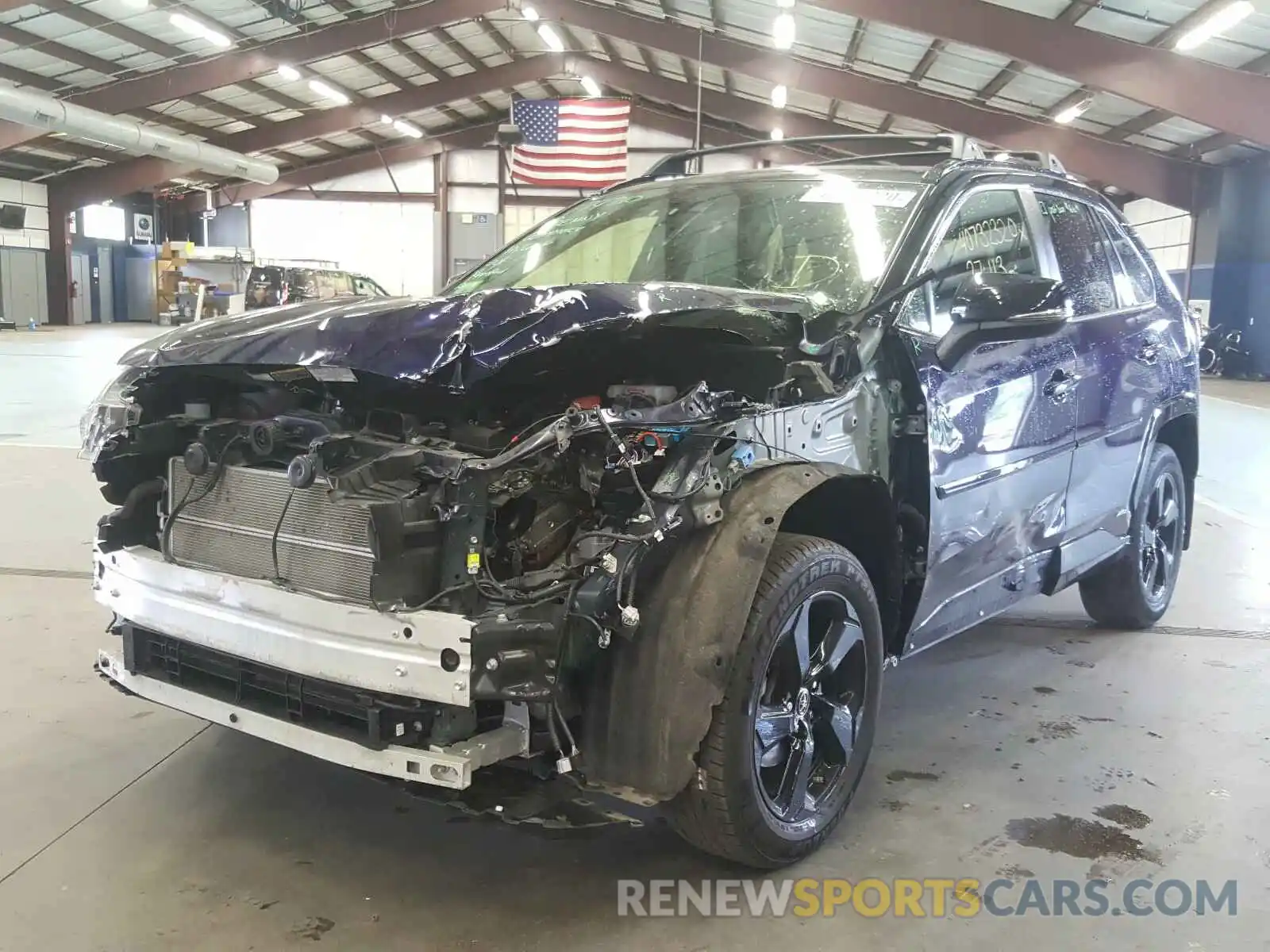 2 Photograph of a damaged car JTMEWRFV6KJ009973 TOYOTA RAV4 2019