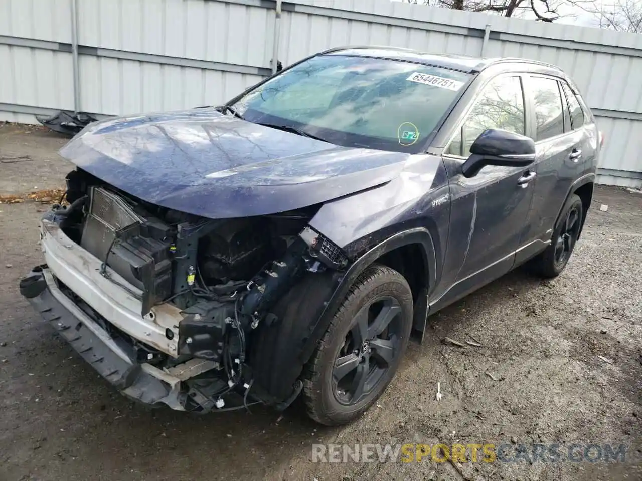 2 Photograph of a damaged car JTMEWRFV6KJ023923 TOYOTA RAV4 2019