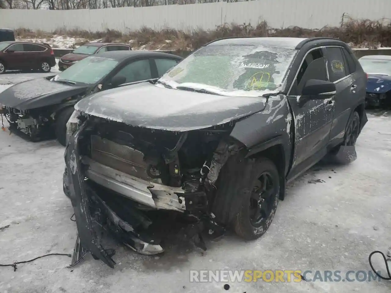 2 Photograph of a damaged car JTMEWRFV7KD509834 TOYOTA RAV4 2019