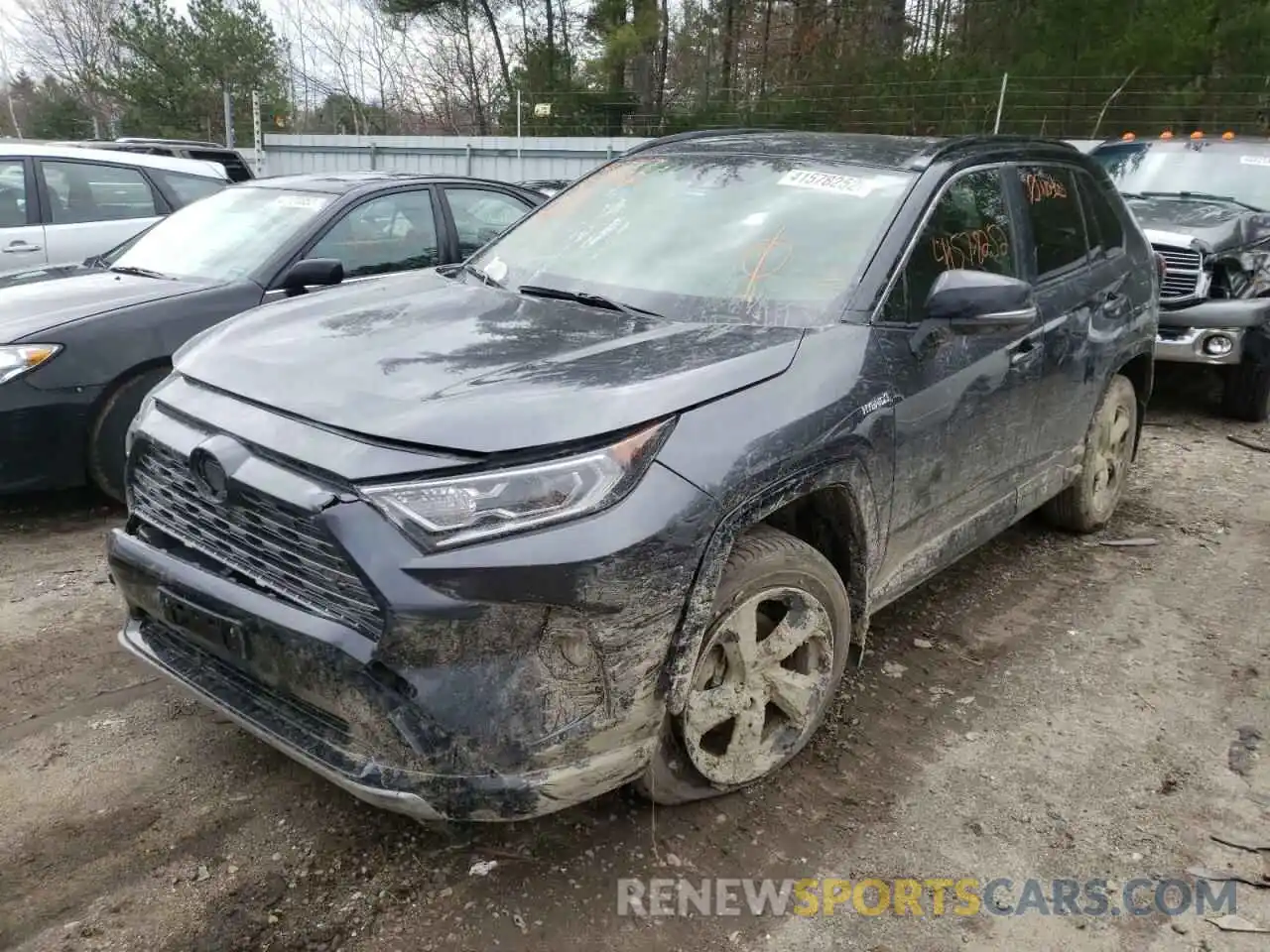 2 Photograph of a damaged car JTMEWRFV7KD512149 TOYOTA RAV4 2019