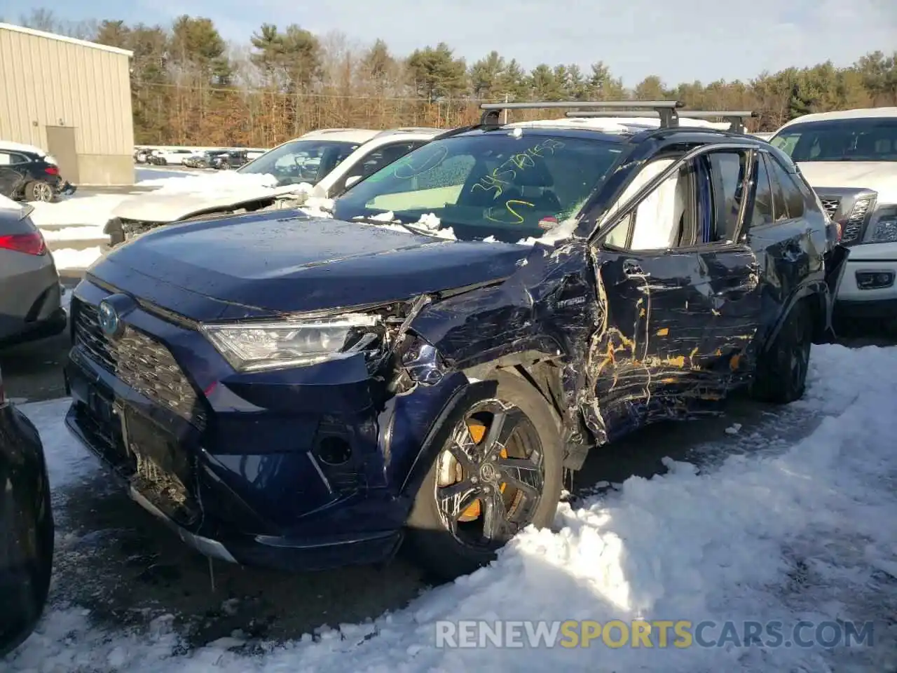 2 Фотография поврежденного автомобиля JTMEWRFV7KD514967 TOYOTA RAV4 2019