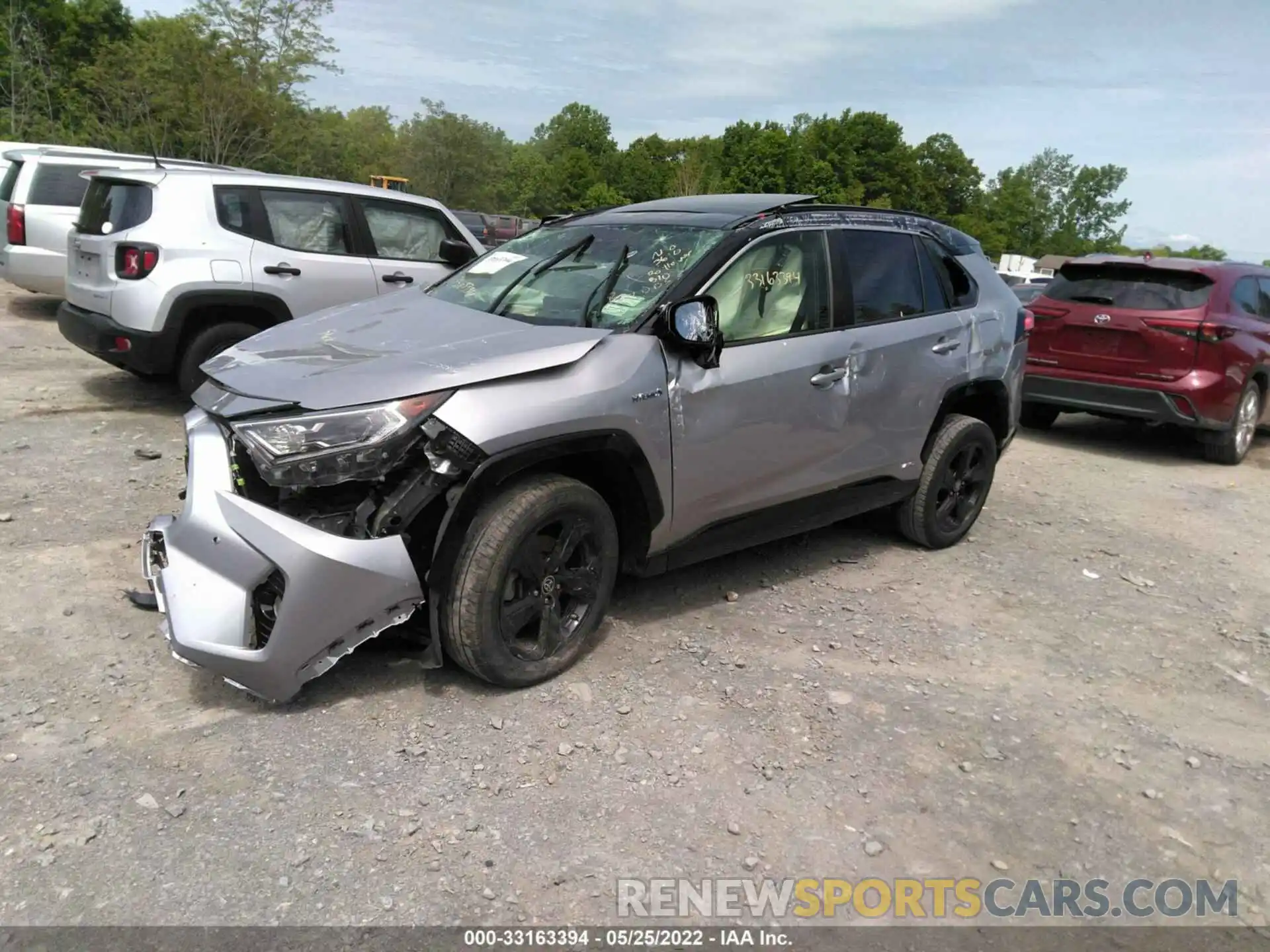 2 Фотография поврежденного автомобиля JTMEWRFV7KD523832 TOYOTA RAV4 2019