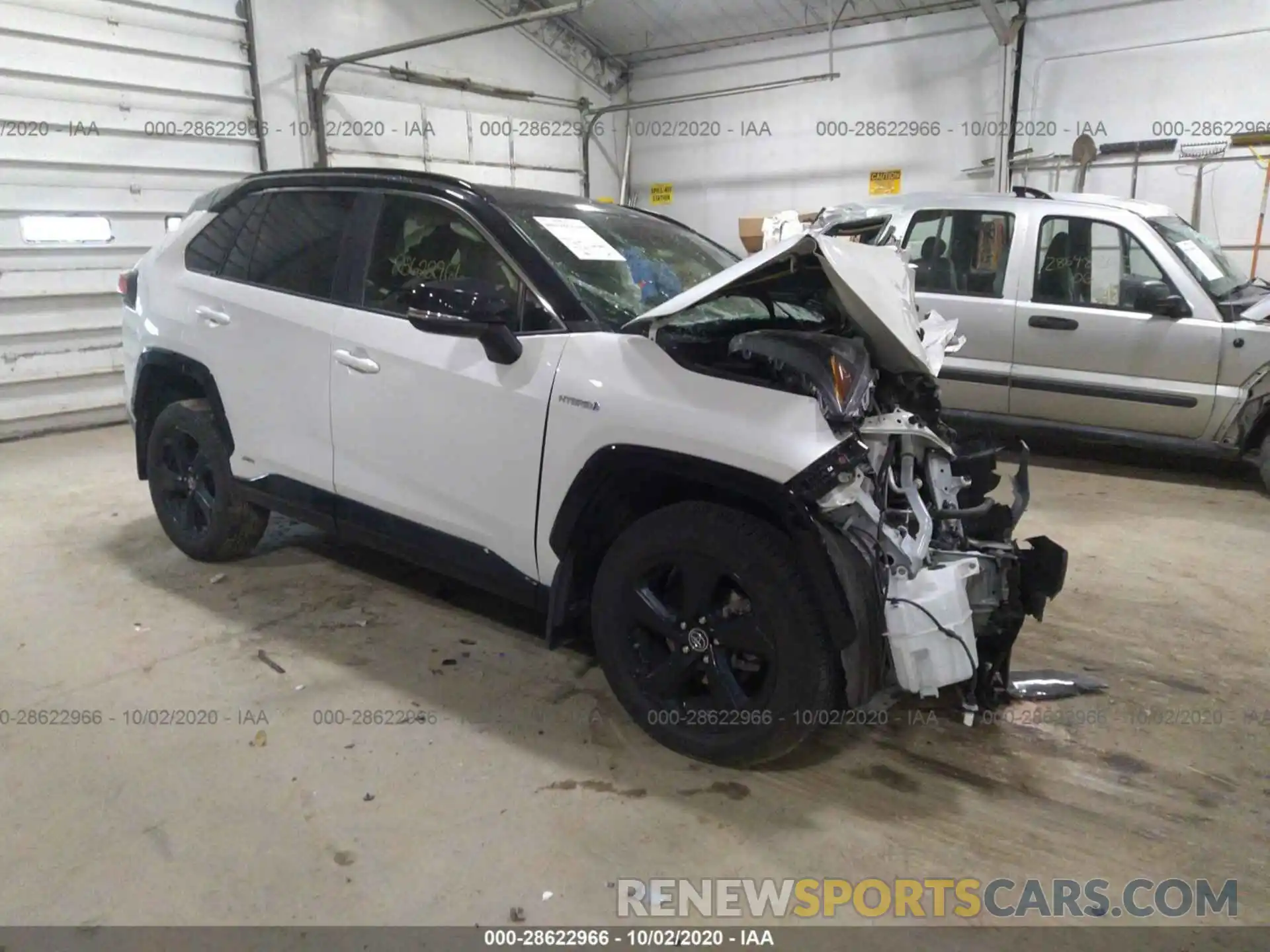 1 Photograph of a damaged car JTMEWRFV7KJ001428 TOYOTA RAV4 2019