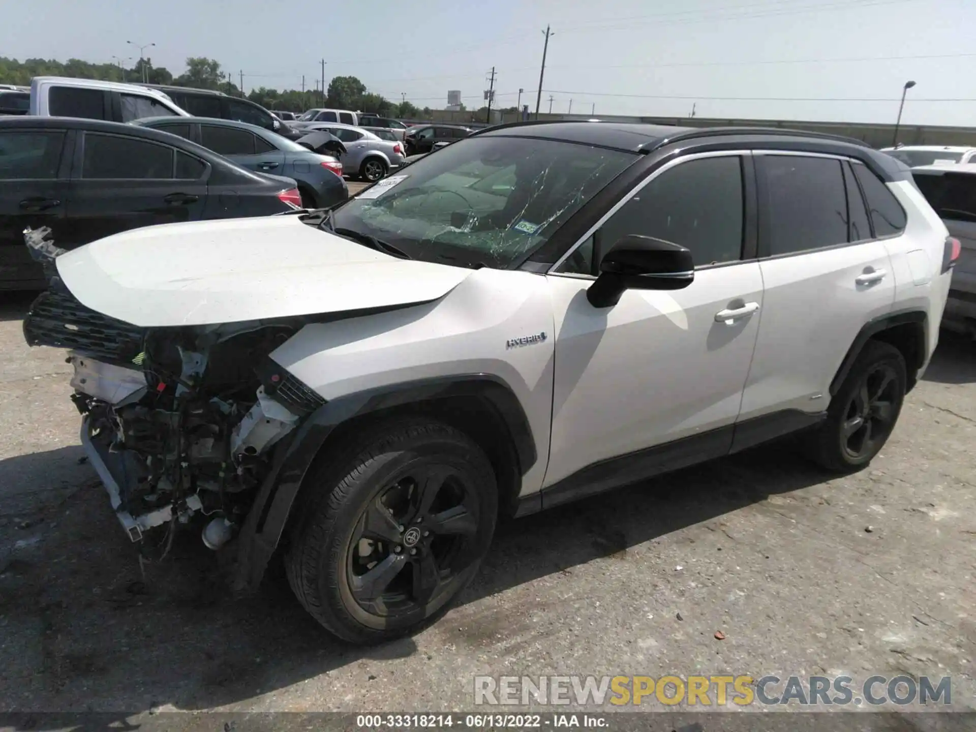 2 Фотография поврежденного автомобиля JTMEWRFV7KJ004085 TOYOTA RAV4 2019