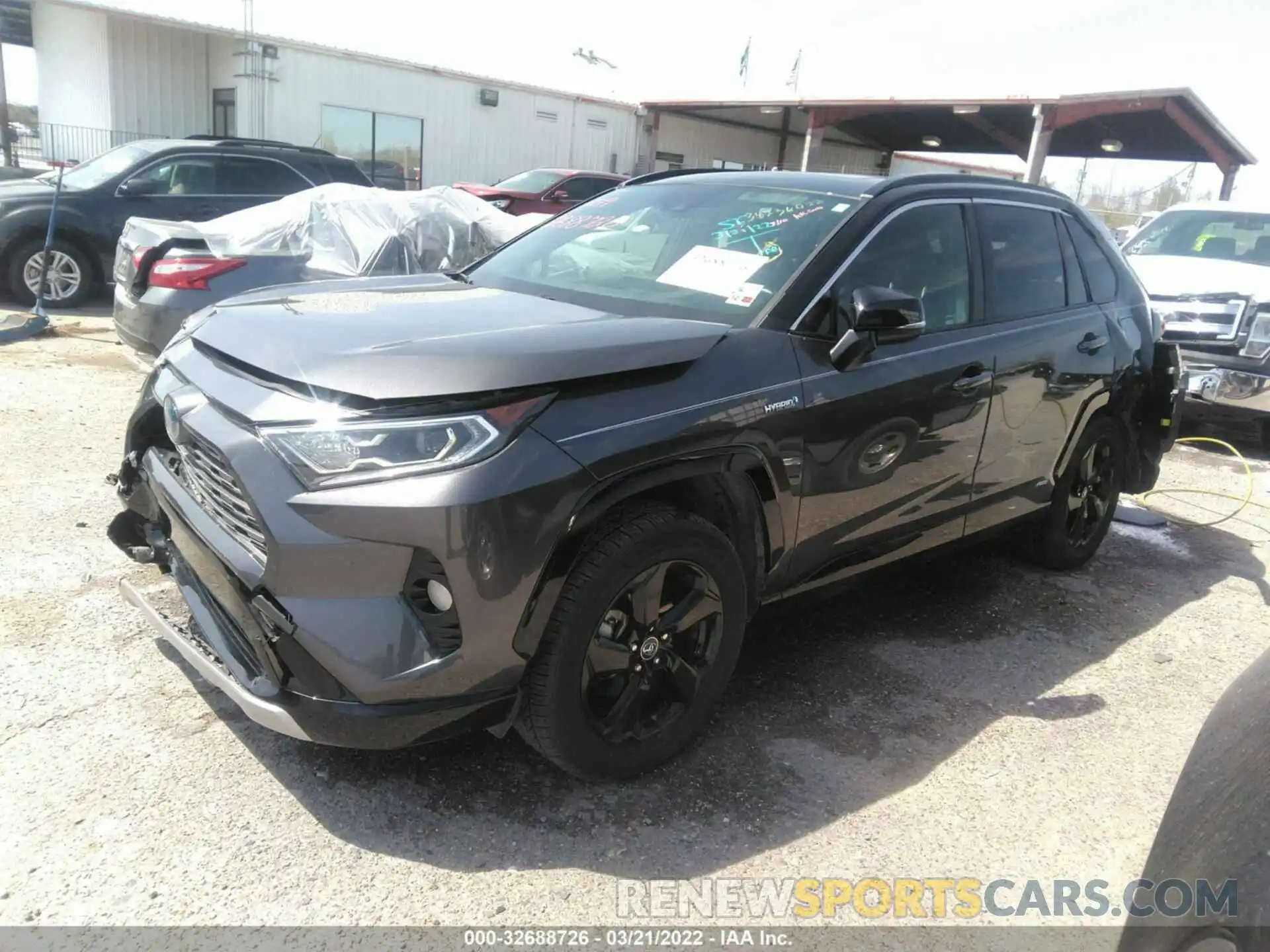 2 Photograph of a damaged car JTMEWRFV7KJ010078 TOYOTA RAV4 2019