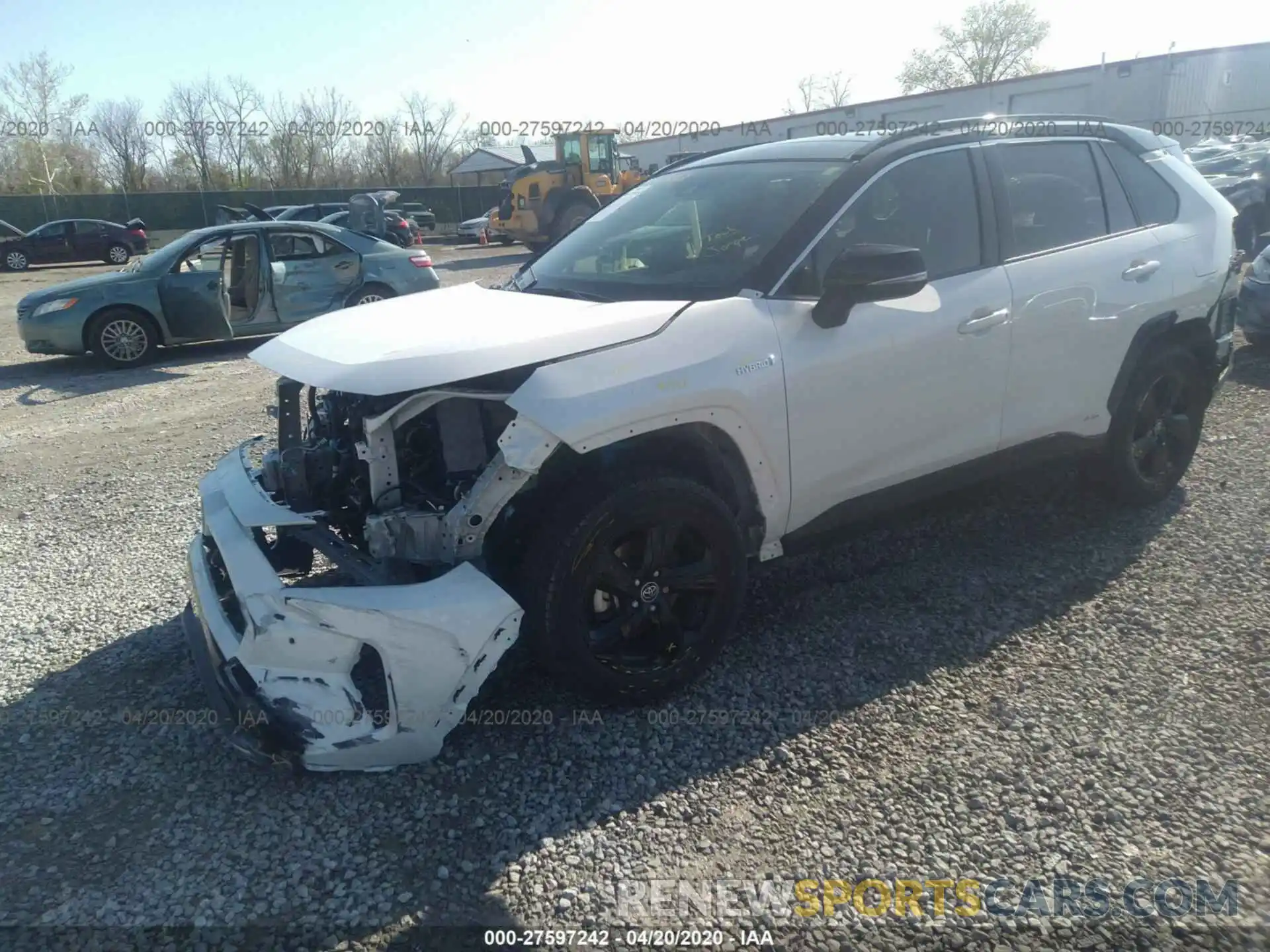 2 Photograph of a damaged car JTMEWRFV7KJ012039 TOYOTA RAV4 2019