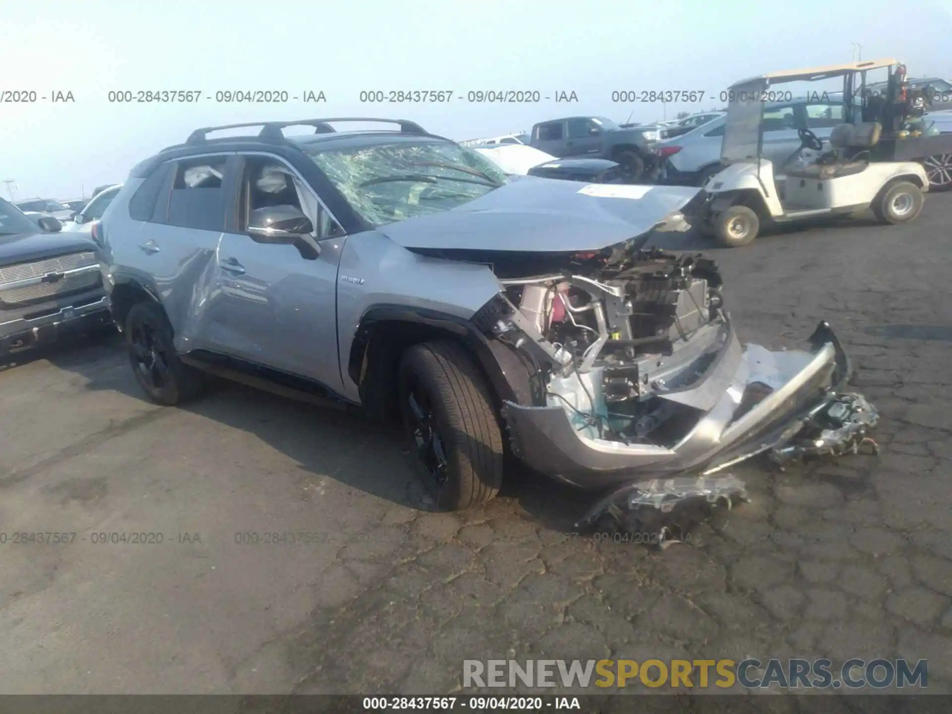 1 Photograph of a damaged car JTMEWRFV7KJ024496 TOYOTA RAV4 2019