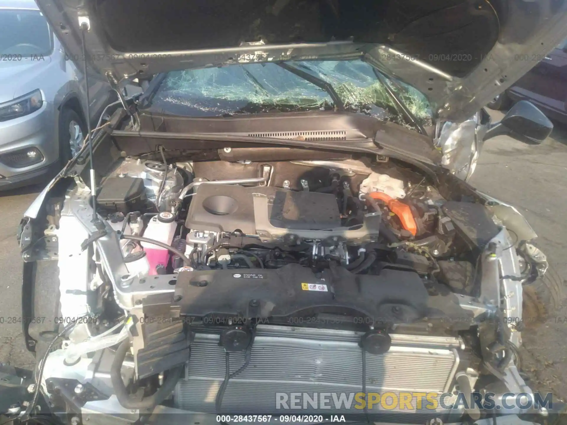 10 Photograph of a damaged car JTMEWRFV7KJ024496 TOYOTA RAV4 2019