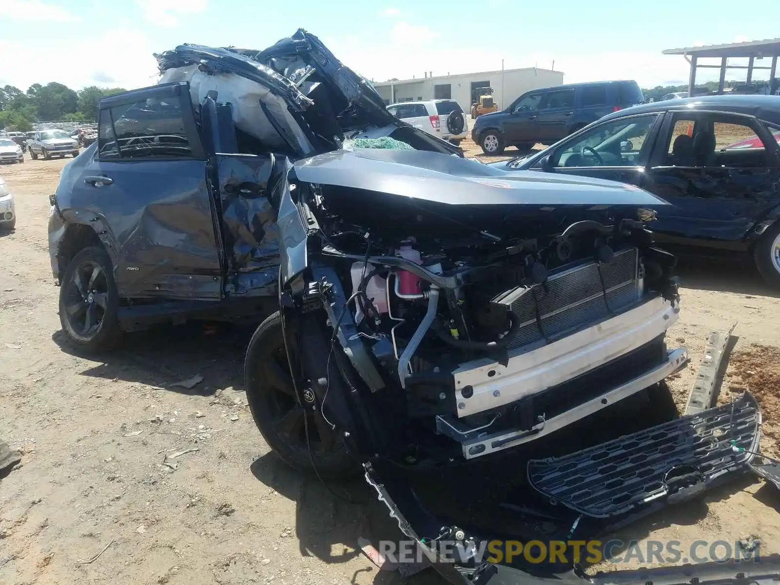 1 Photograph of a damaged car JTMEWRFV8KD506831 TOYOTA RAV4 2019