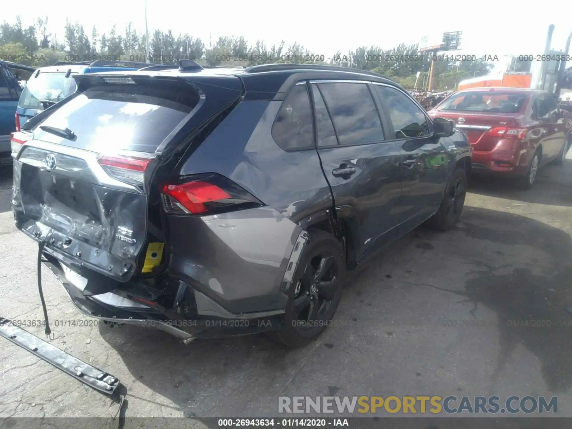 4 Photograph of a damaged car JTMEWRFV8KD514976 TOYOTA RAV4 2019