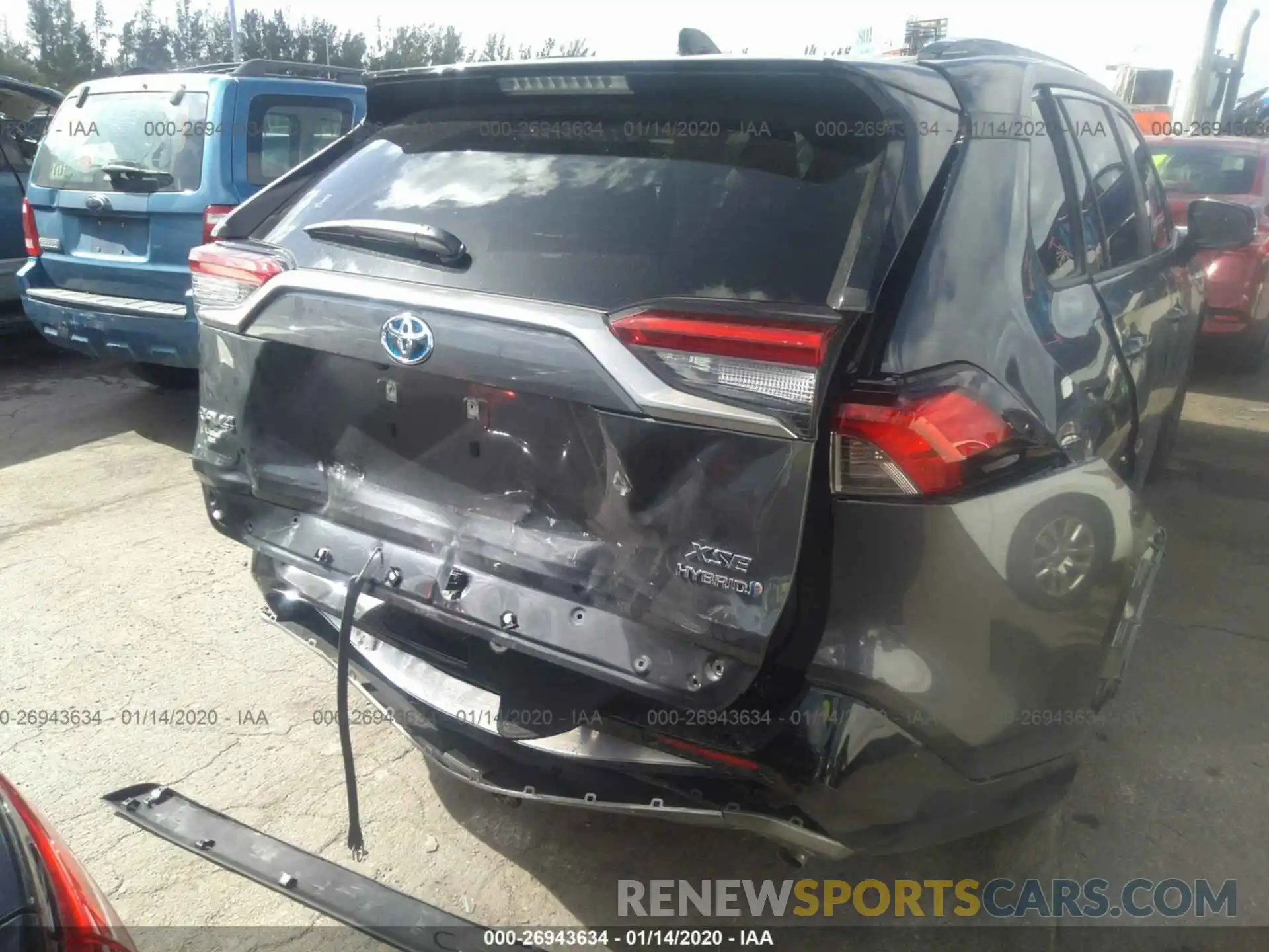 6 Фотография поврежденного автомобиля JTMEWRFV8KD514976 TOYOTA RAV4 2019