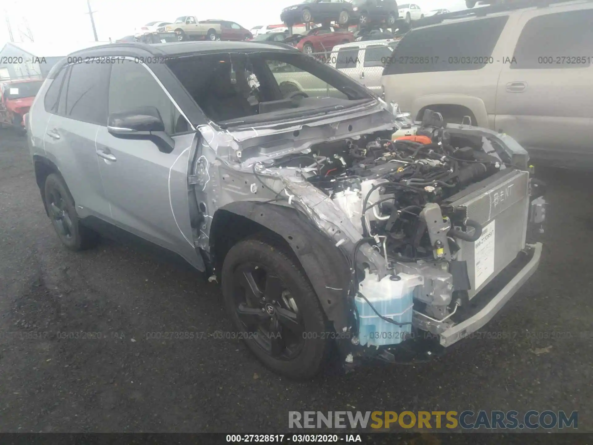 1 Photograph of a damaged car JTMEWRFV8KD515139 TOYOTA RAV4 2019