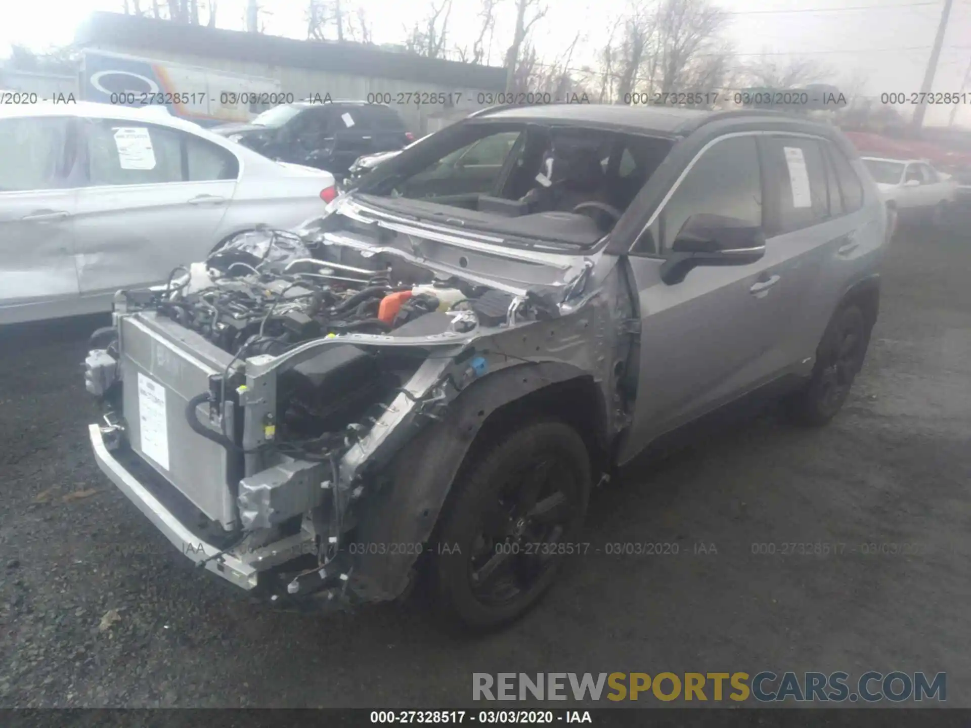 2 Фотография поврежденного автомобиля JTMEWRFV8KD515139 TOYOTA RAV4 2019