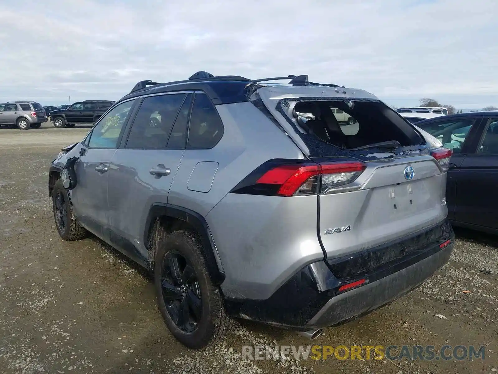 3 Photograph of a damaged car JTMEWRFV8KD522320 TOYOTA RAV4 2019