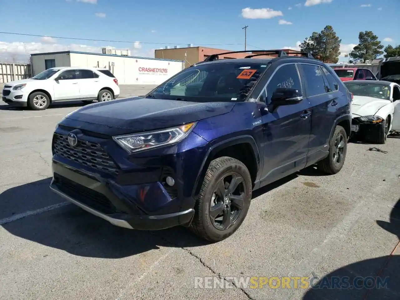 2 Photograph of a damaged car JTMEWRFV8KJ002118 TOYOTA RAV4 2019