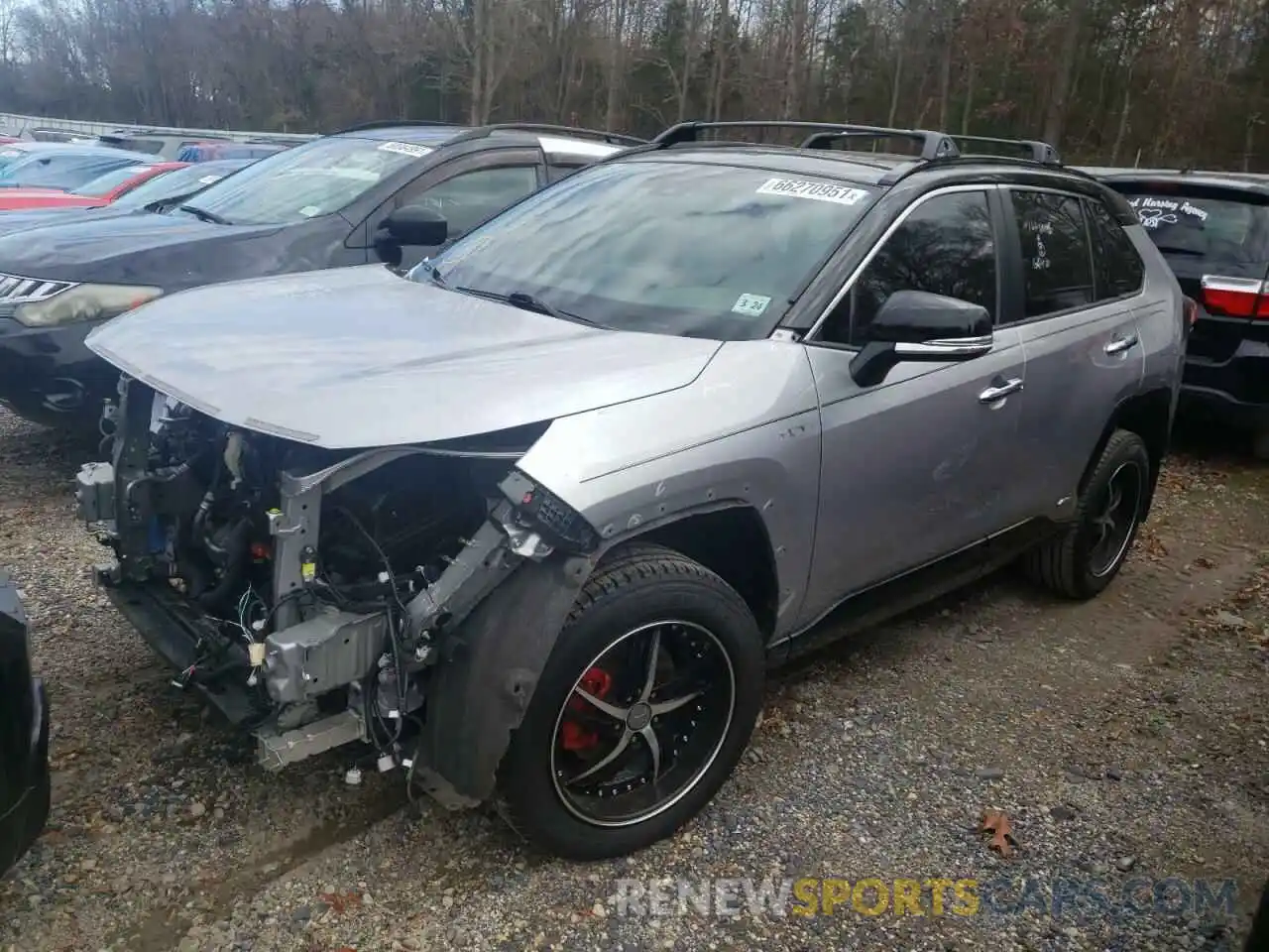 2 Photograph of a damaged car JTMEWRFV8KJ026192 TOYOTA RAV4 2019