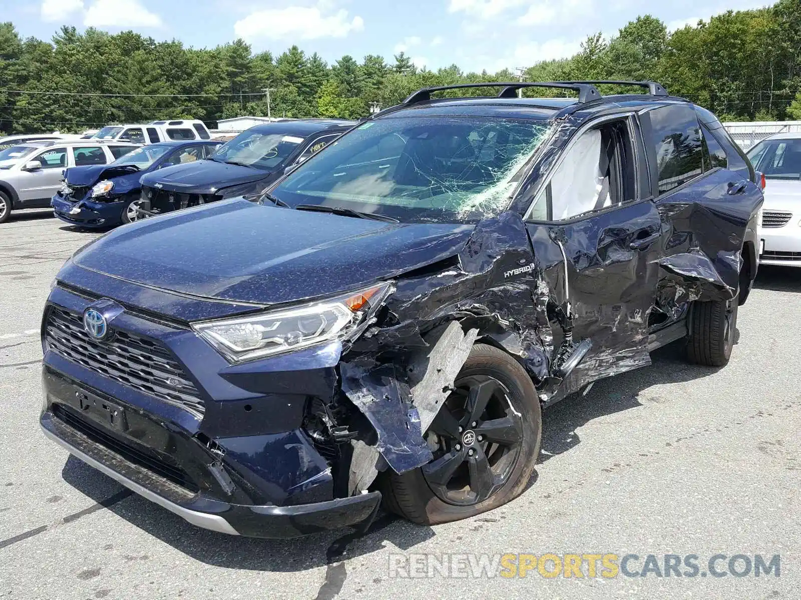 2 Photograph of a damaged car JTMEWRFV9KD516624 TOYOTA RAV4 2019