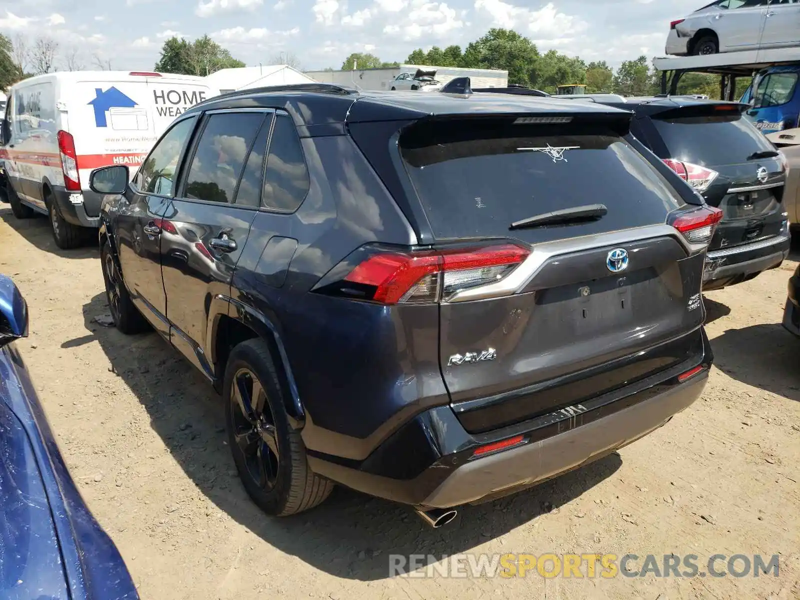 3 Photograph of a damaged car JTMEWRFV9KJ002662 TOYOTA RAV4 2019