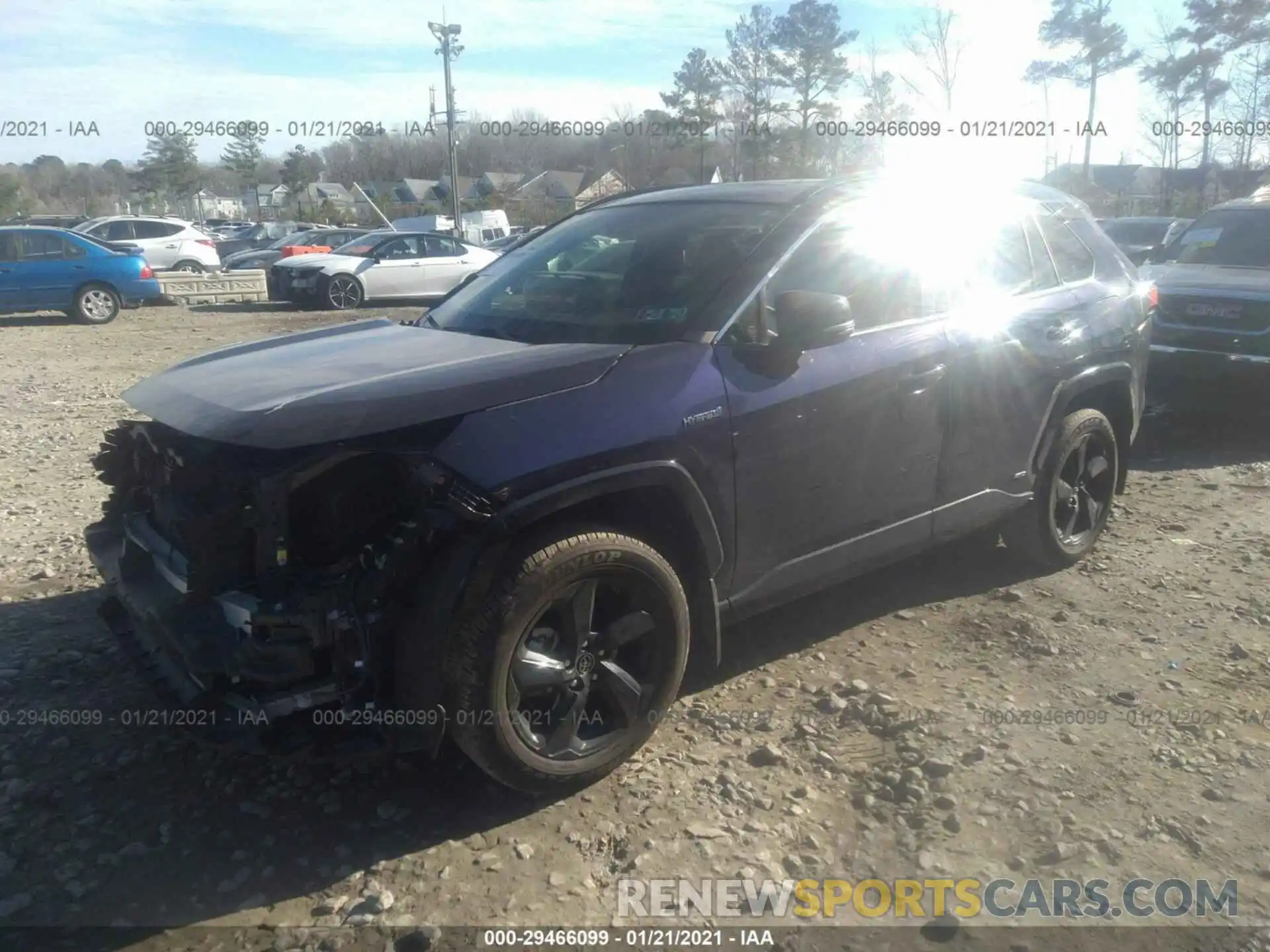 2 Photograph of a damaged car JTMEWRFV9KJ002693 TOYOTA RAV4 2019