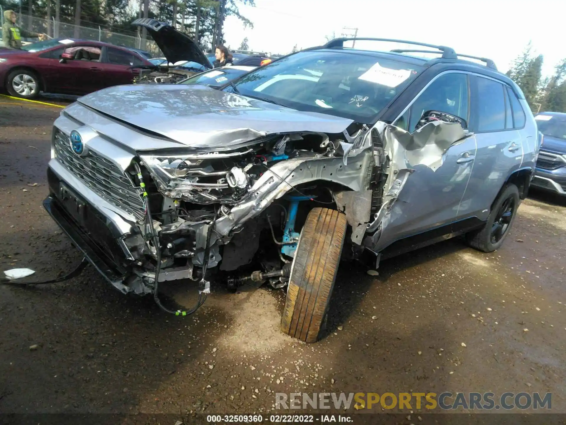 2 Photograph of a damaged car JTMEWRFV9KJ020465 TOYOTA RAV4 2019