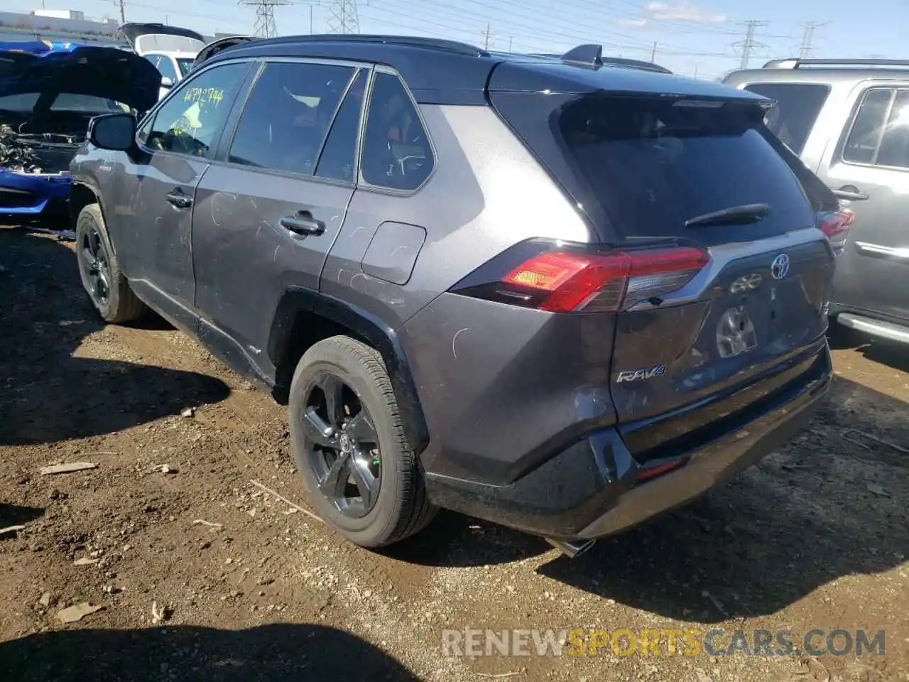 2 Photograph of a damaged car JTMEWRFV9KJ020918 TOYOTA RAV4 2019