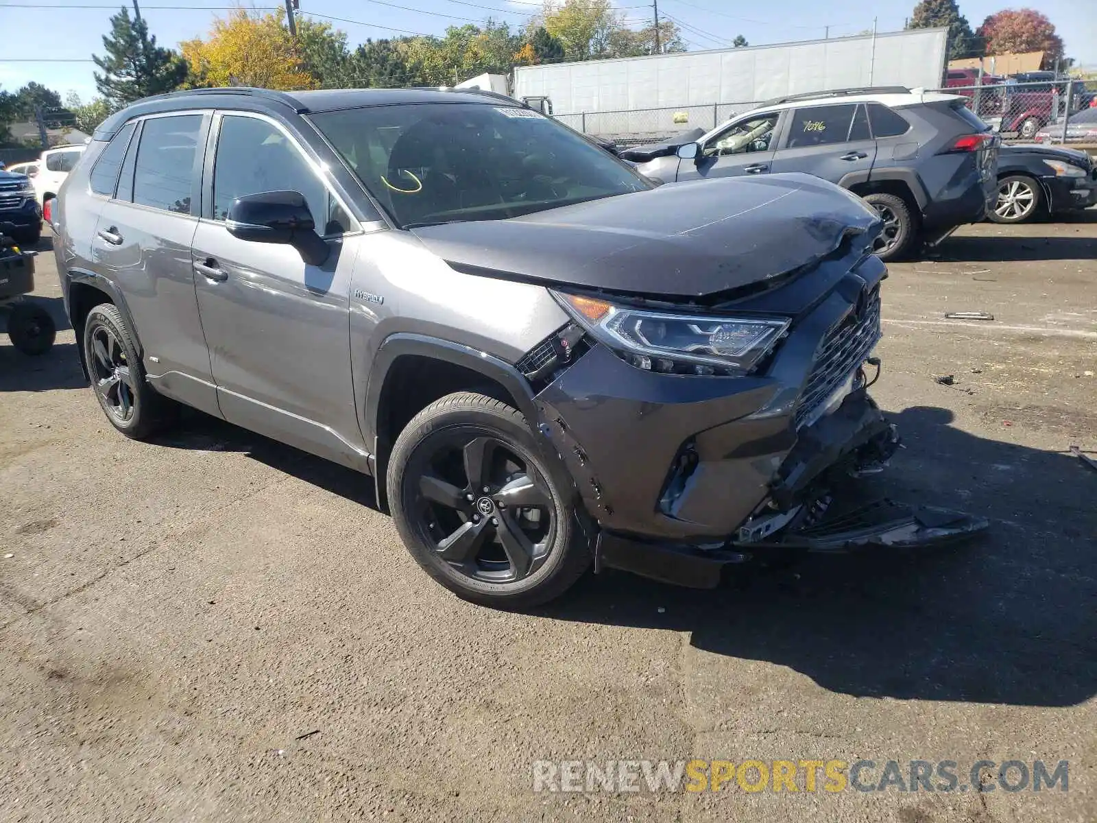 1 Photograph of a damaged car JTMEWRFV9KJ024564 TOYOTA RAV4 2019