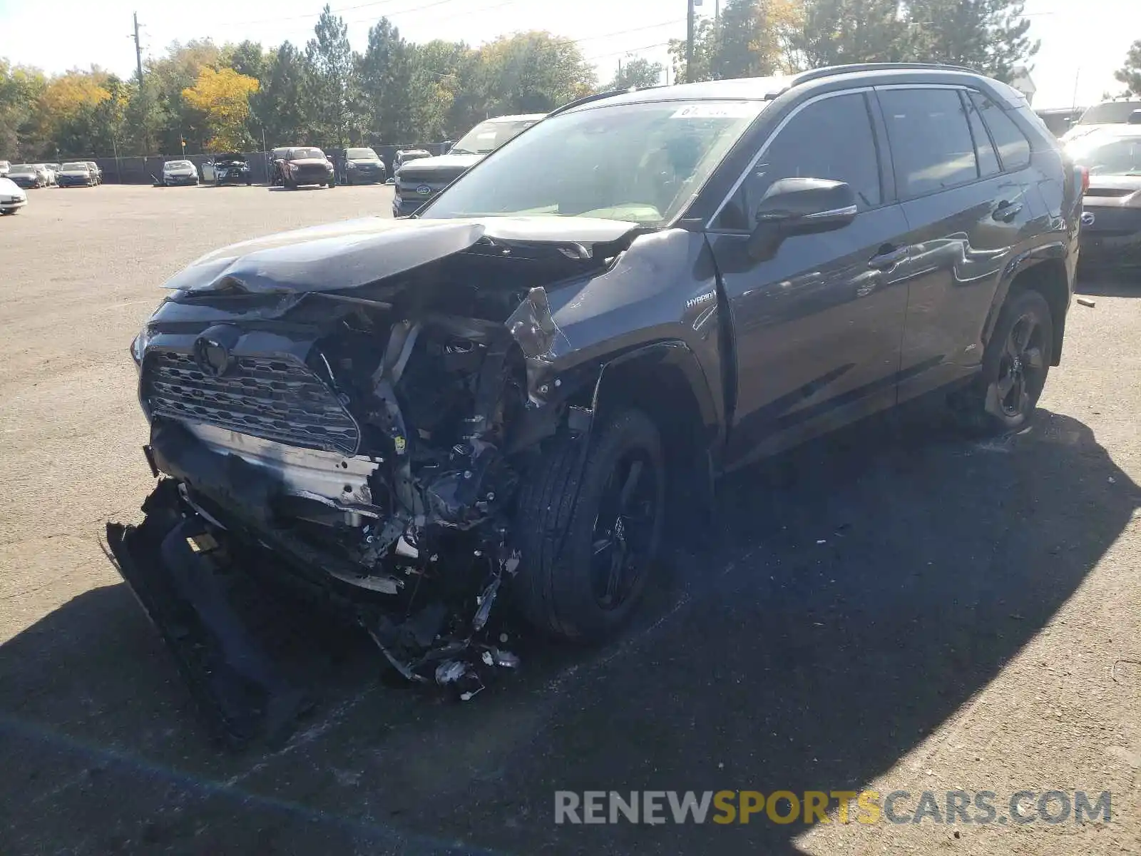 2 Photograph of a damaged car JTMEWRFV9KJ024564 TOYOTA RAV4 2019