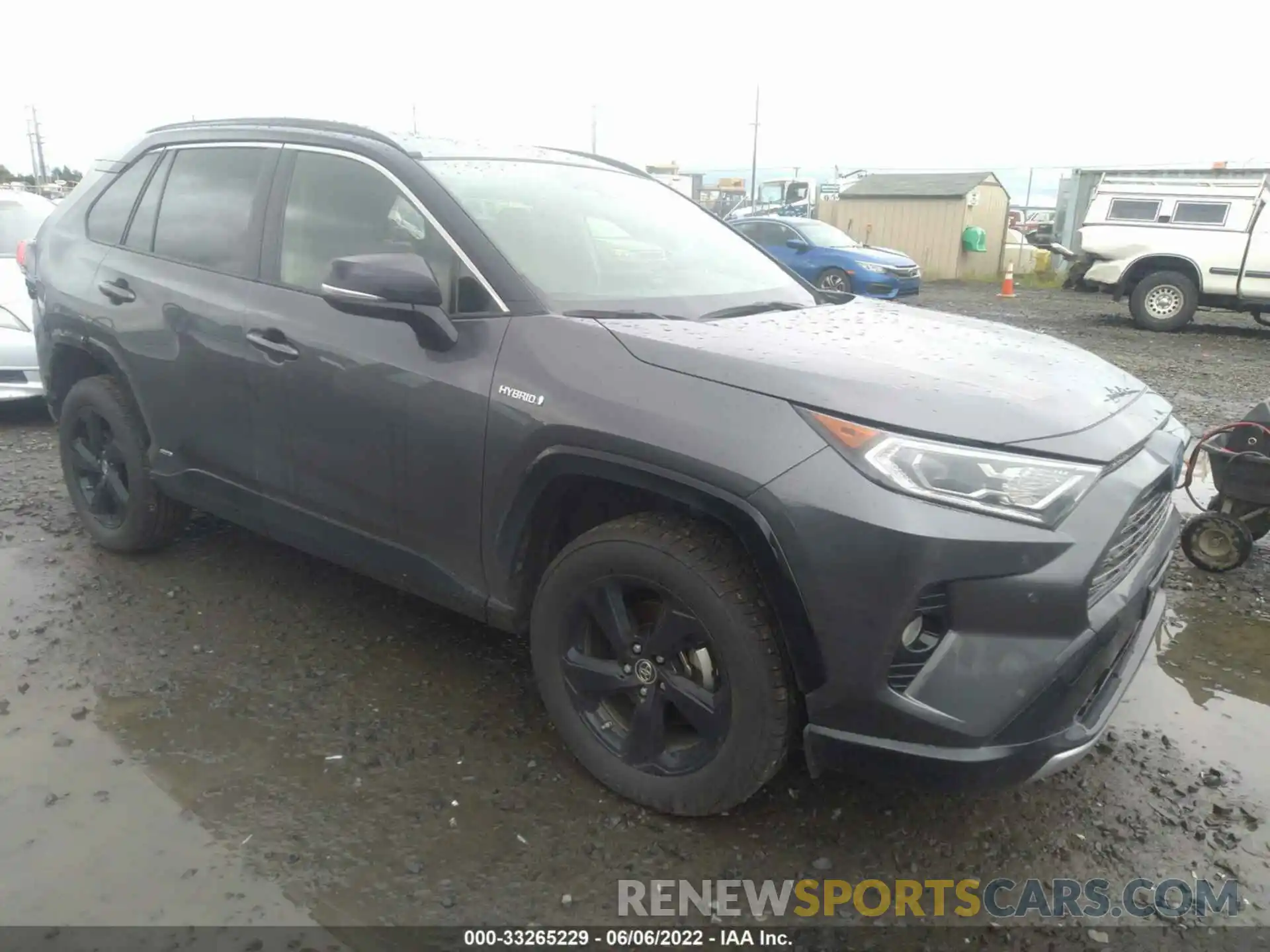 1 Photograph of a damaged car JTMEWRFVXKD510508 TOYOTA RAV4 2019