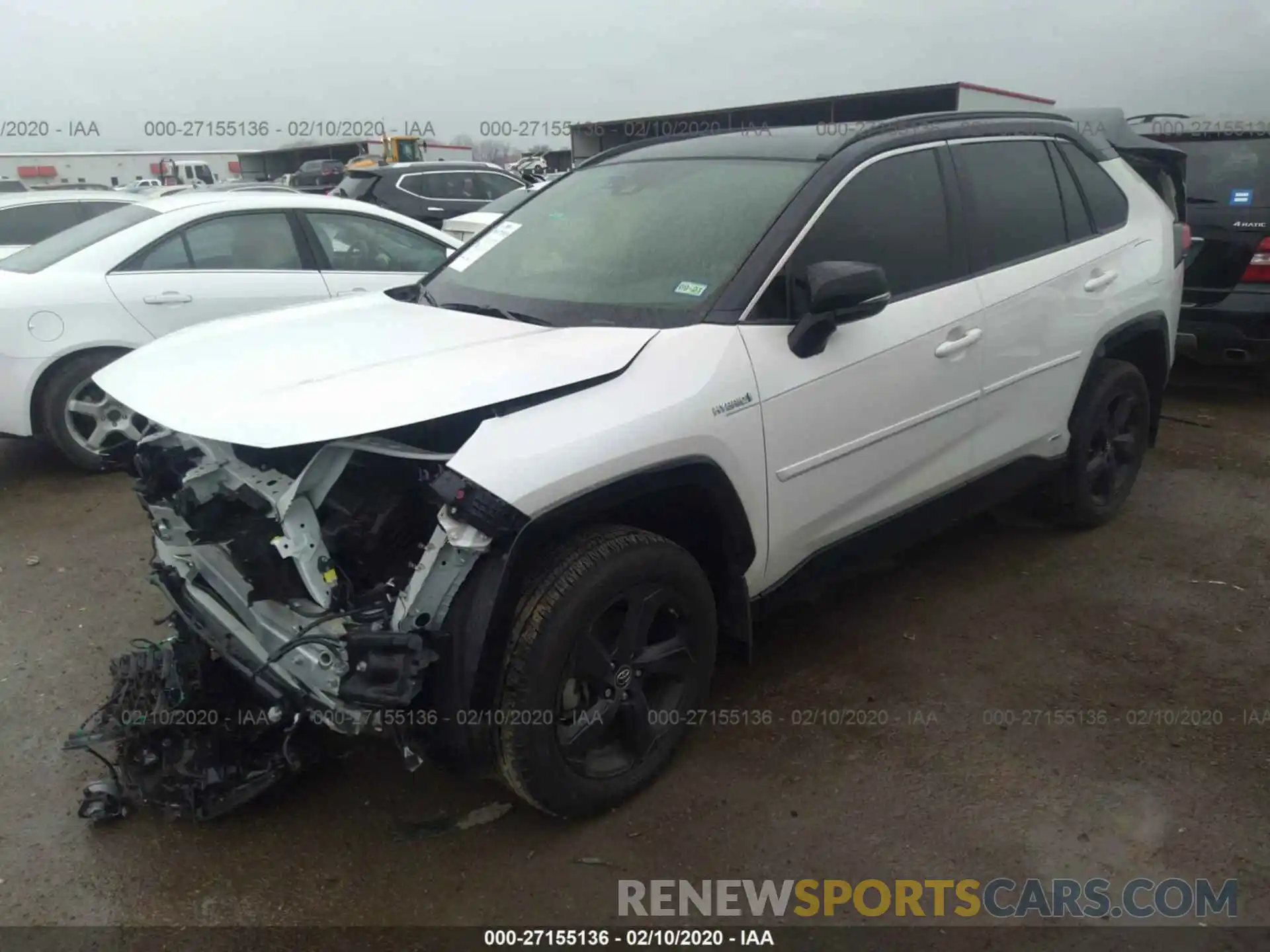 2 Photograph of a damaged car JTMEWRFVXKD510606 TOYOTA RAV4 2019