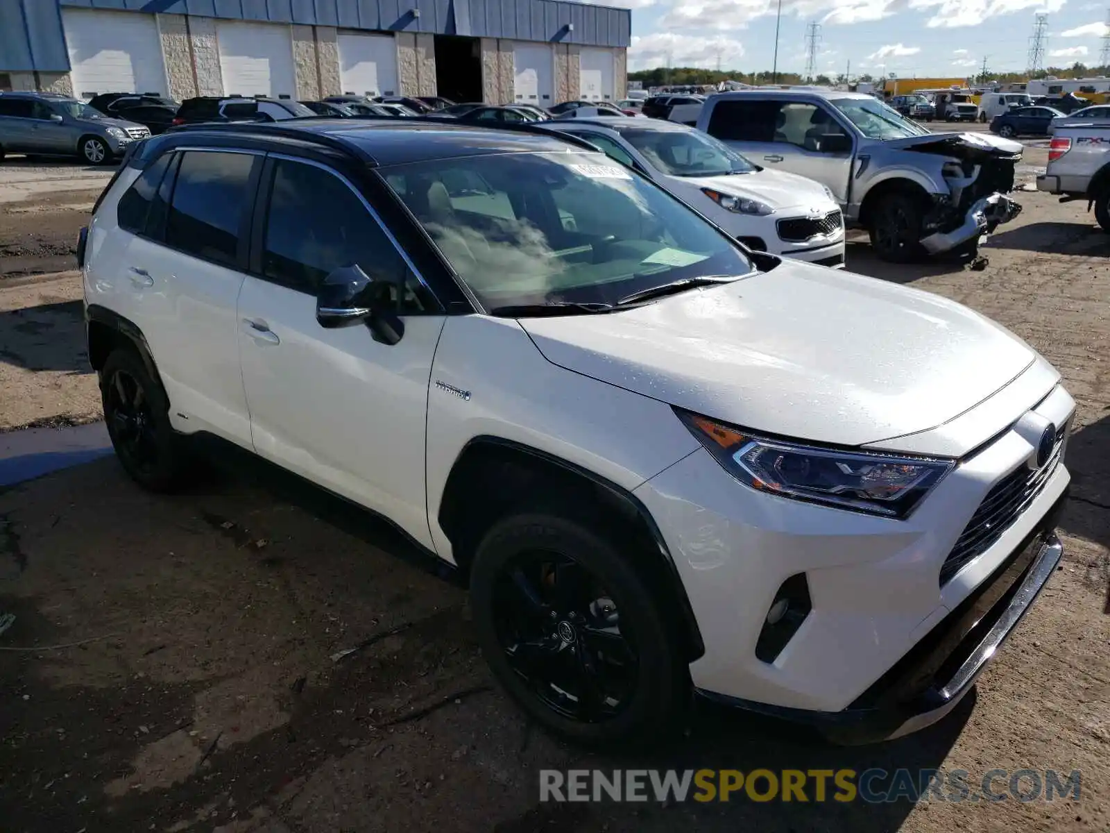 1 Photograph of a damaged car JTMEWRFVXKJ001908 TOYOTA RAV4 2019