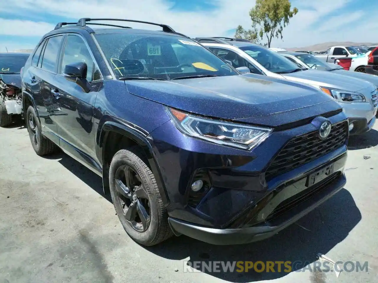 1 Photograph of a damaged car JTMEWRFVXKJ007868 TOYOTA RAV4 2019