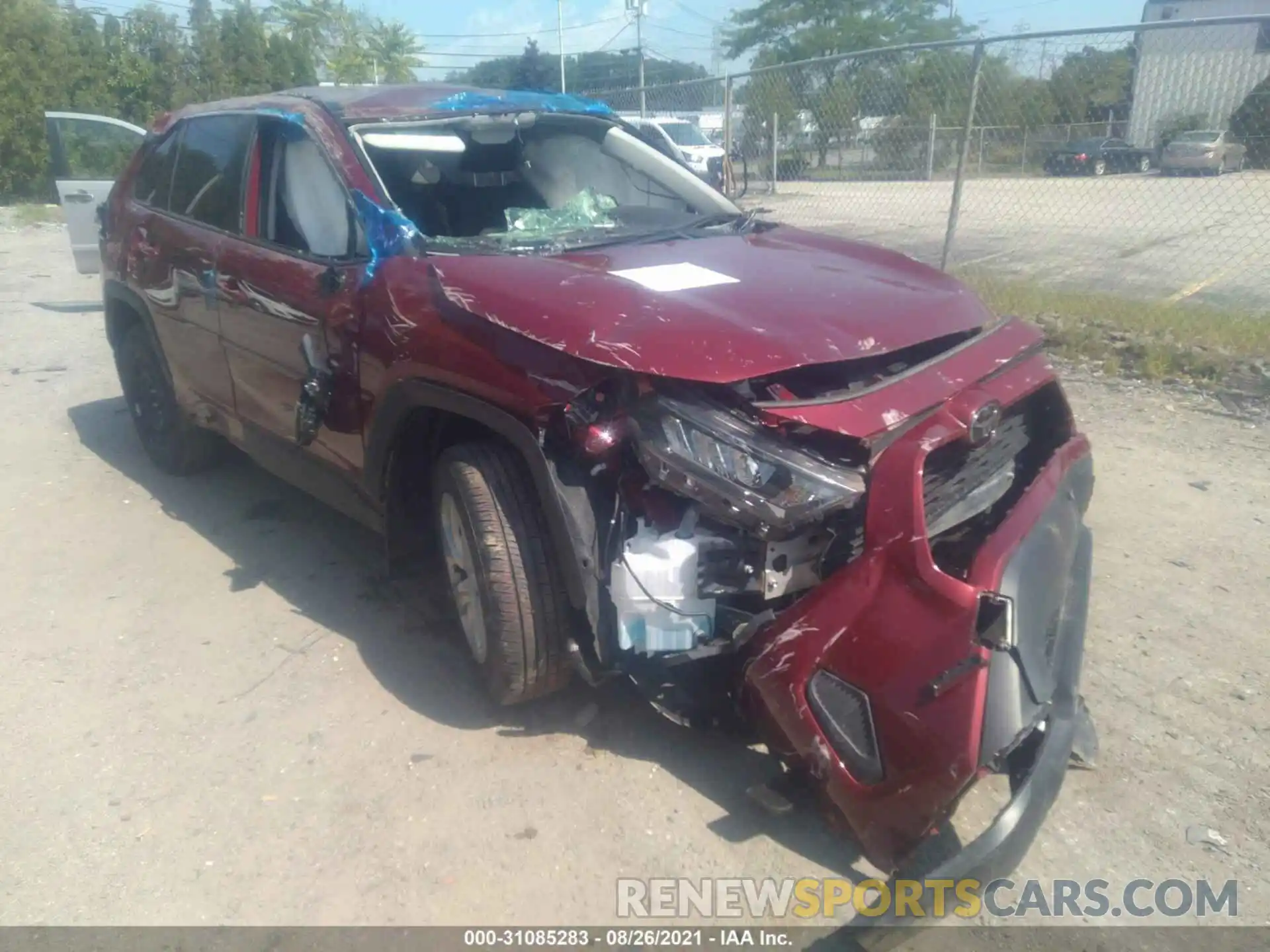 1 Photograph of a damaged car JTMF1RFV0KD513016 TOYOTA RAV4 2019