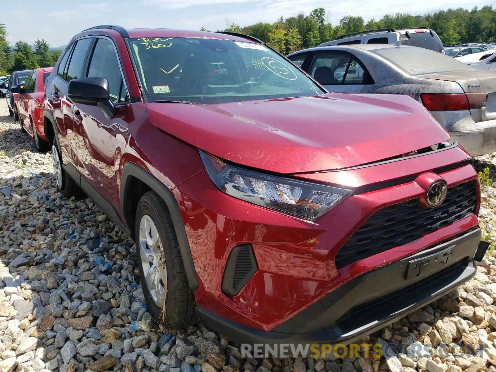 1 Photograph of a damaged car JTMF1RFV0KJ002553 TOYOTA RAV4 2019