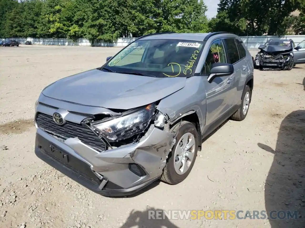 2 Photograph of a damaged car JTMF1RFV0KJ006179 TOYOTA RAV4 2019