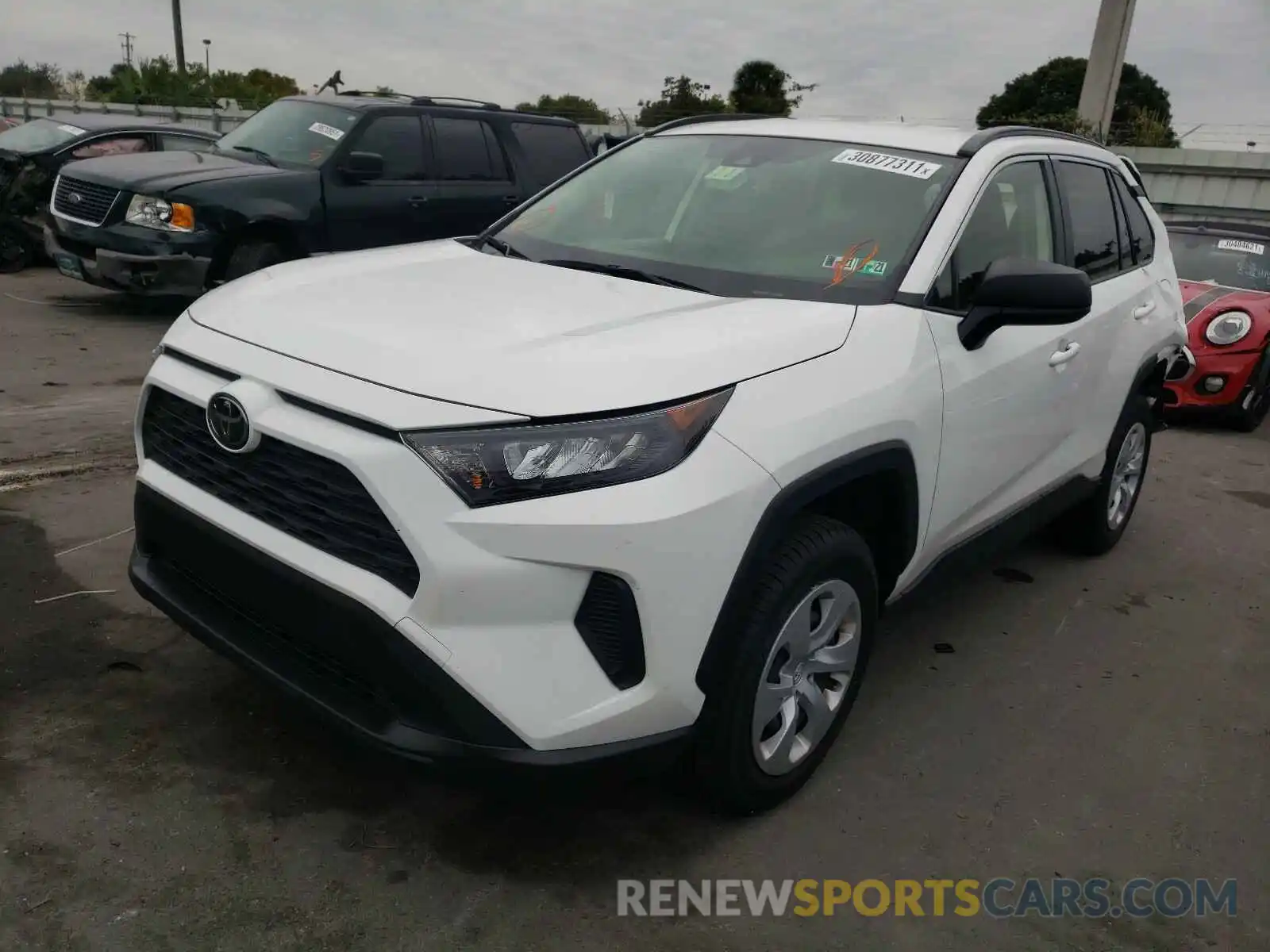 2 Photograph of a damaged car JTMF1RFV1KD501134 TOYOTA RAV4 2019