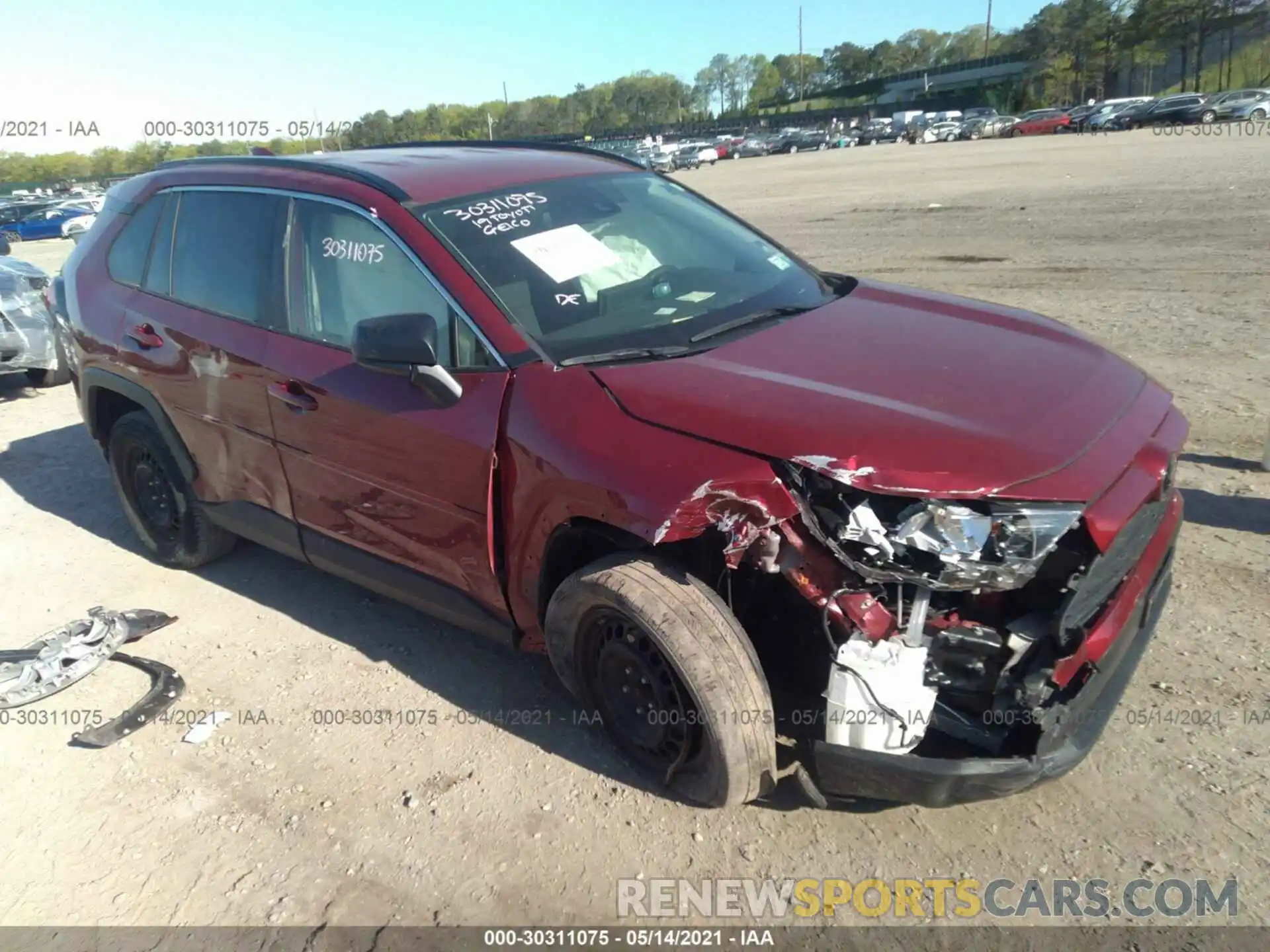 1 Photograph of a damaged car JTMF1RFV1KJ009916 TOYOTA RAV4 2019