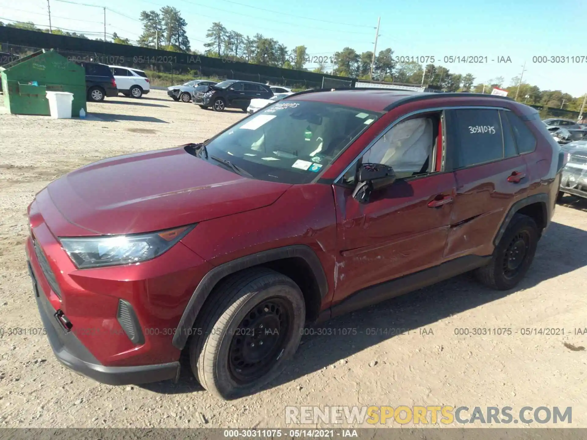 2 Фотография поврежденного автомобиля JTMF1RFV1KJ009916 TOYOTA RAV4 2019