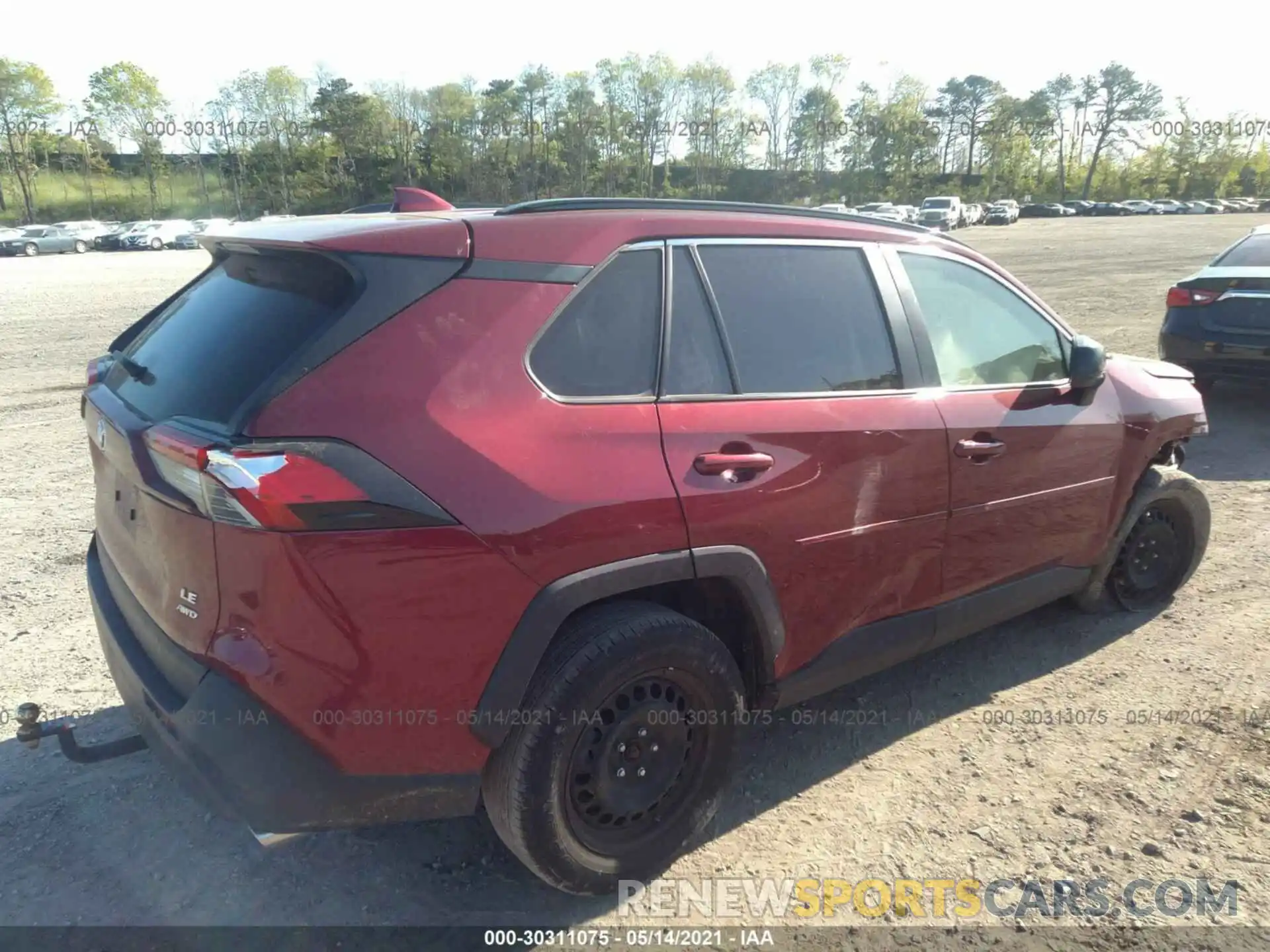 4 Фотография поврежденного автомобиля JTMF1RFV1KJ009916 TOYOTA RAV4 2019