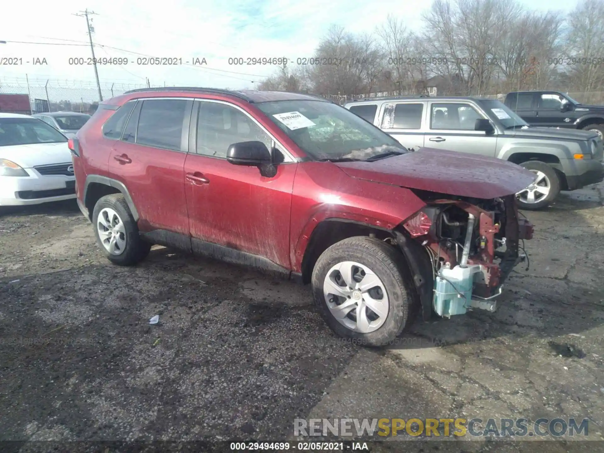 1 Photograph of a damaged car JTMF1RFV1KJ016283 TOYOTA RAV4 2019