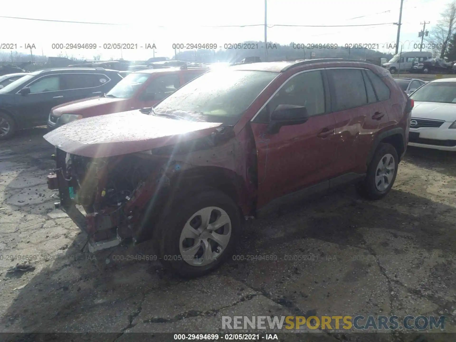 2 Photograph of a damaged car JTMF1RFV1KJ016283 TOYOTA RAV4 2019