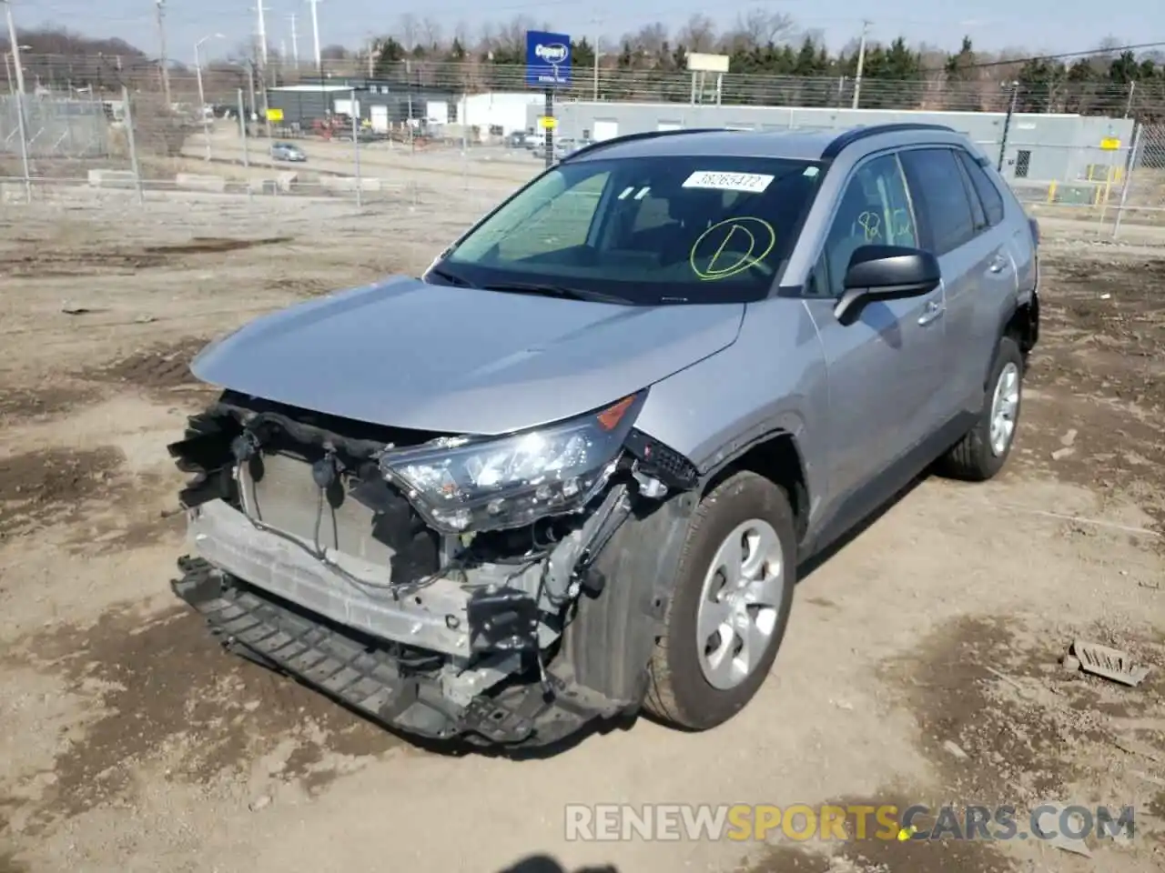 2 Фотография поврежденного автомобиля JTMF1RFV2KD003752 TOYOTA RAV4 2019